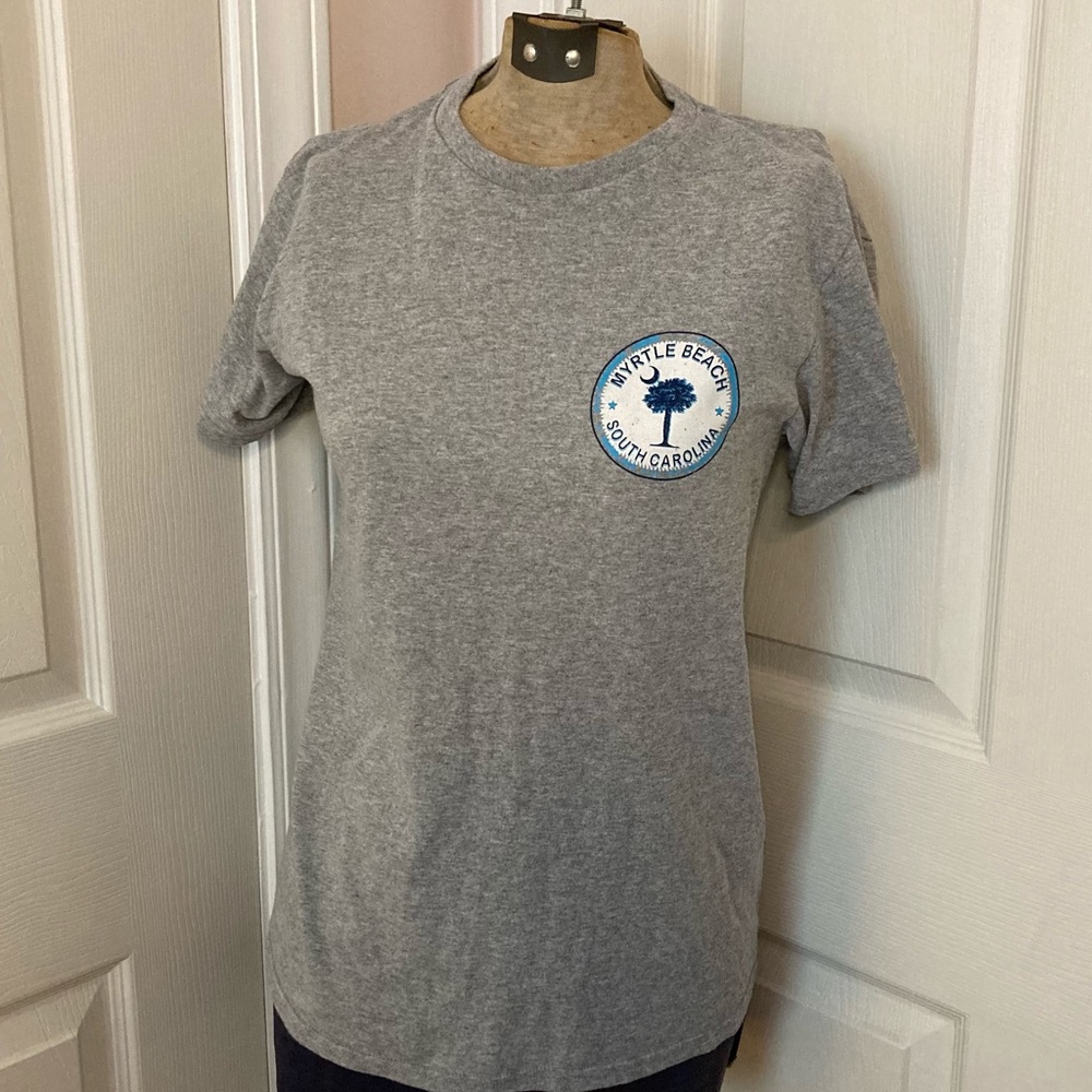 Myrtle Beach SC State Symbol Palmetto Moon Graphic Tee